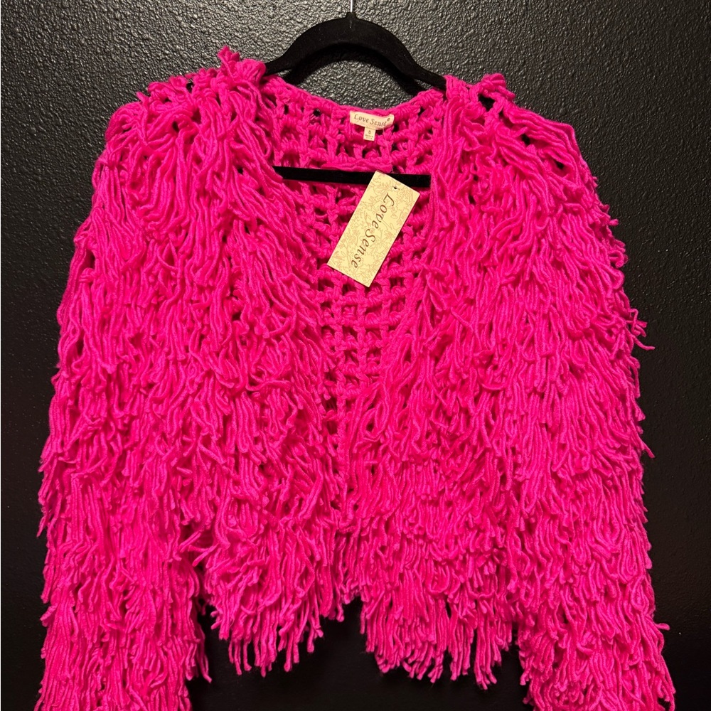 Dopamine dressing fringe cardigan short - Picture 4 of 5